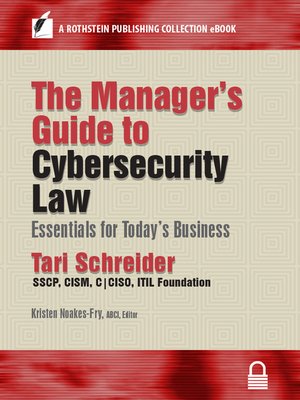 cover image of The Manager's Guide to Cybersecurity Law